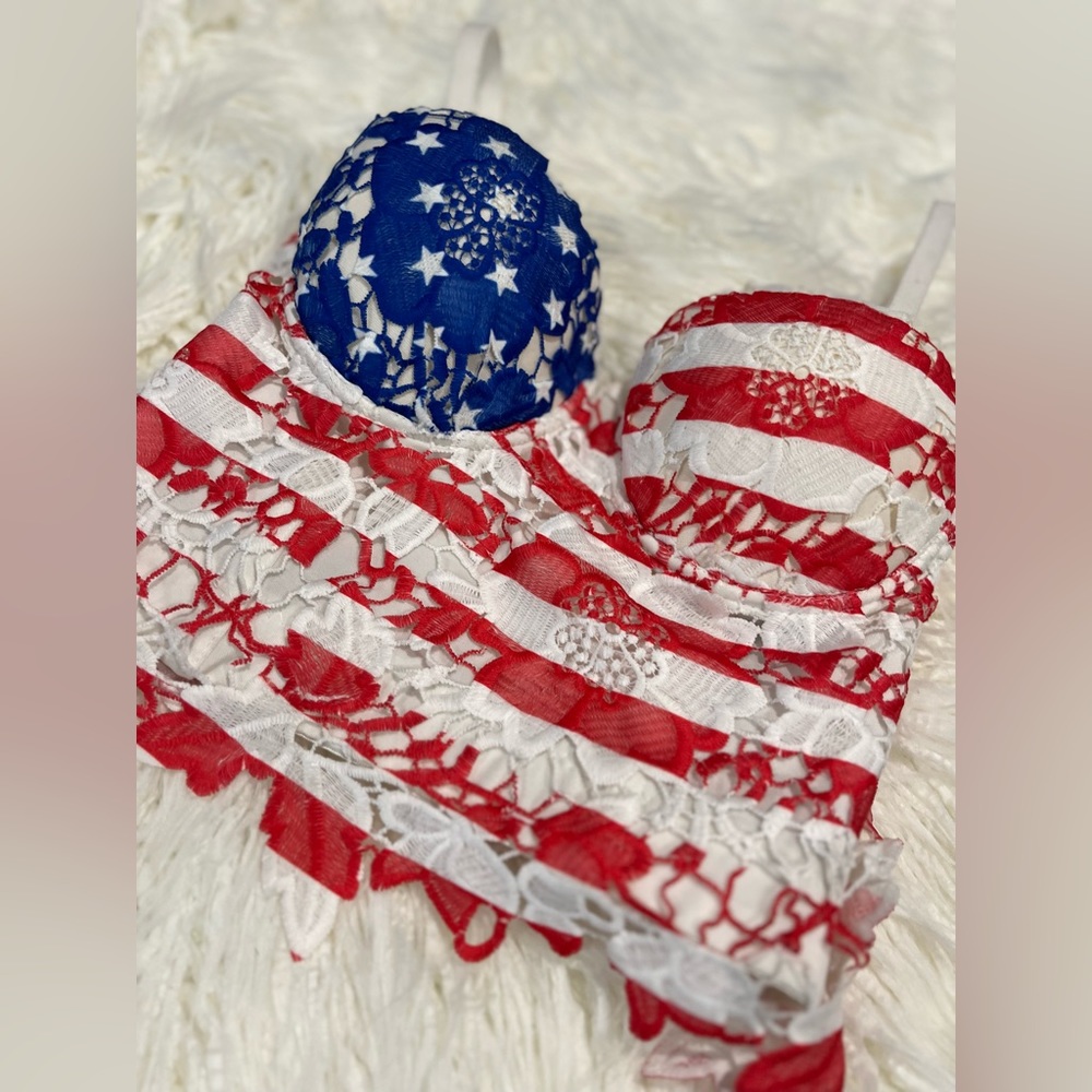 American Flag Corset Top